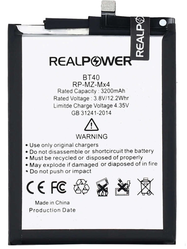 RealPower Meizu Uyumlu Mx4 Batarya 3200mah