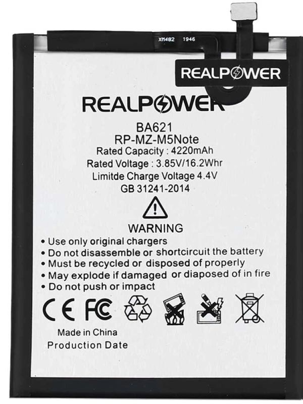 RealPower Meizu Uyumlu M5 Note Note 5 Batarya 4220mah