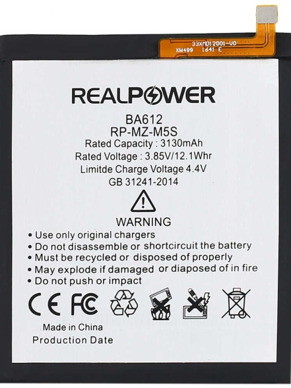 RealPower Meizu Uyumlu M5s Batarya 3130mah