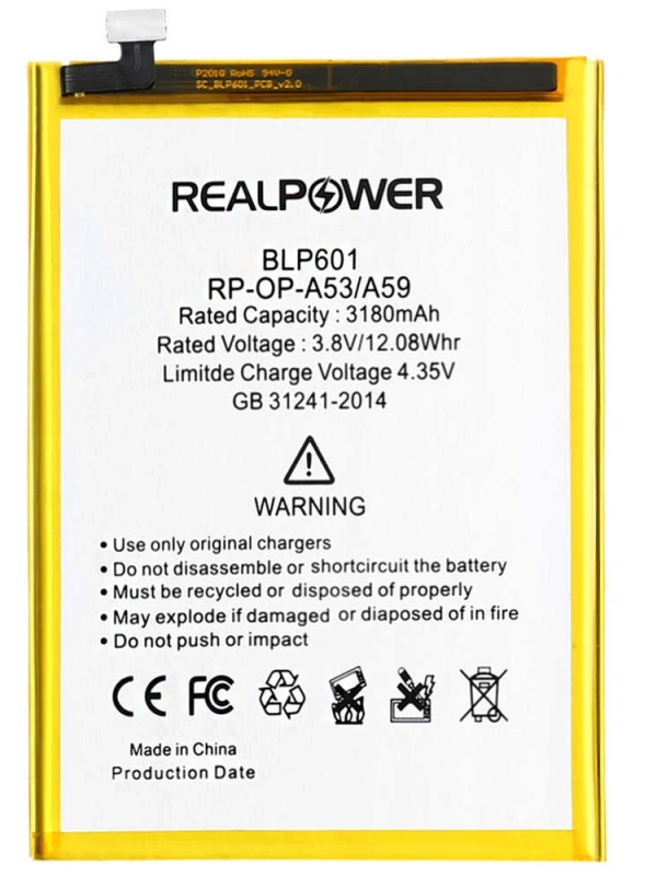 RealPower Oppo Uyumlu A59 Batarya 3180mah