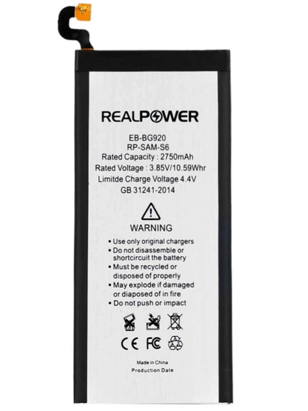 RealPower Samsung Uyumlu Galaxy S6 G920 Batarya 2750mah
