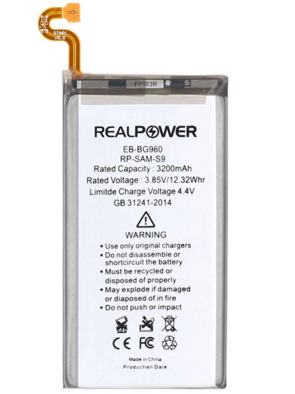 RealPower Samsung Uyumlu Galaxy S9 G960 Batarya 3200mah