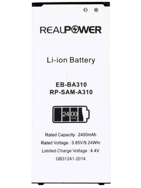 RealPower Samsung Uyumlu Galaxy A3 2016 A310 Batarya 2400mah