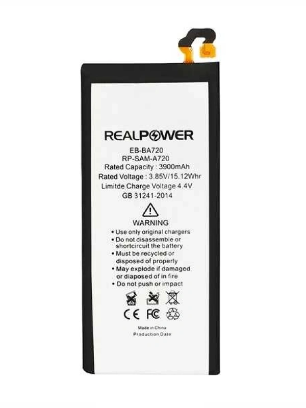 RealPower Samsung Uyumlu Galaxy A7 2017 A720 Batarya 3900mah