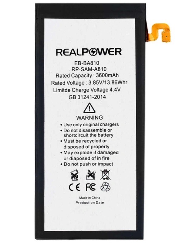 RealPower Samsung Uyumlu Galaxy A8 2016 A810 Batarya 3600mah
