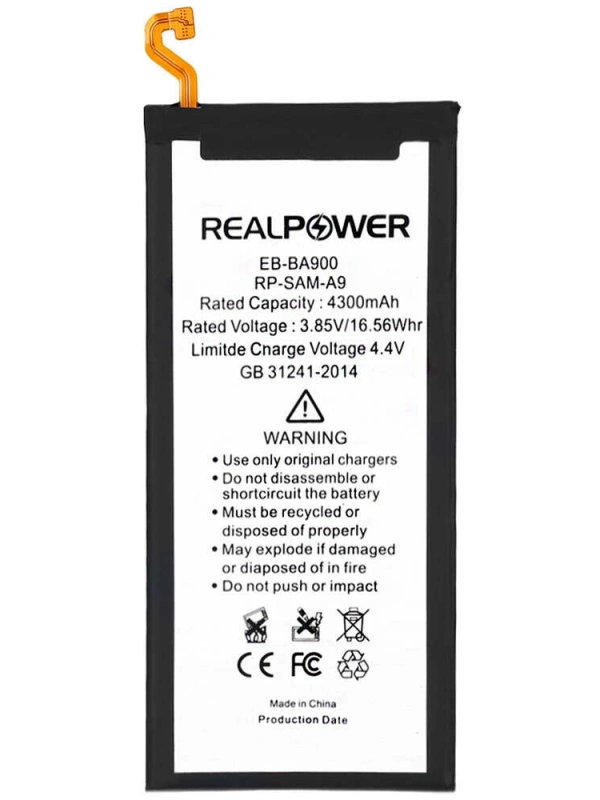 RealPower Samsung Uyumlu Galaxy A9 A9000 Batarya 5000mah