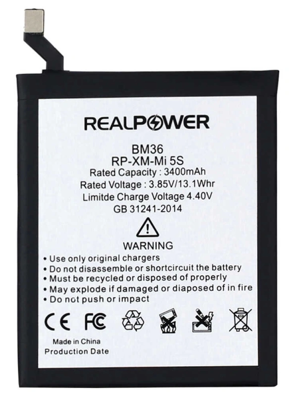 RealPower Xiaomi Uyumlu Mi 5s Batarya 3400mah