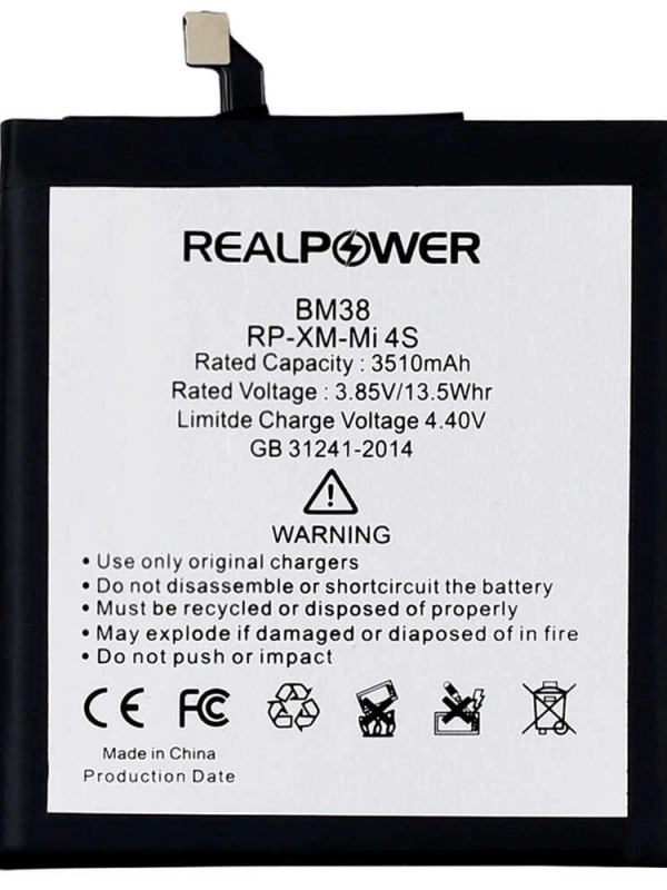 RealPower Xiaomi Uyumlu Mi 4s Batarya 3510mah