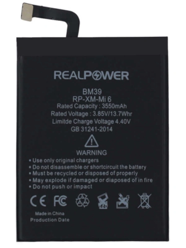 RealPower Xiaomi Uyumlu Mi 6 Batarya 3550mah