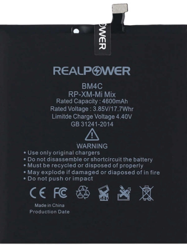 RealPower Xiaomi Uyumlu Mi Mix Batarya 4600mah