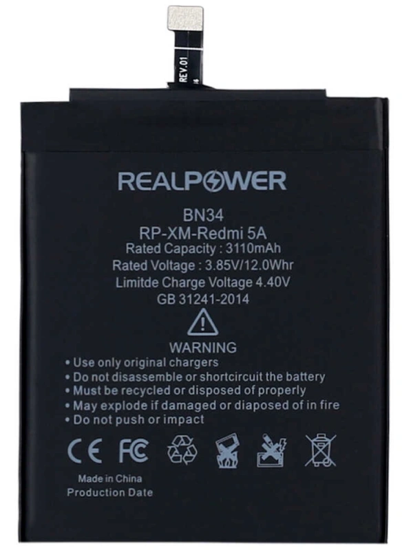 RealPower Xiaomi Uyumlu Redmi 5a Batarya 3110mah