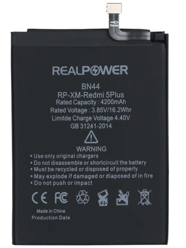 RealPower Xiaomi Uyumlu Redmi 5 Plus Batarya 4200mah