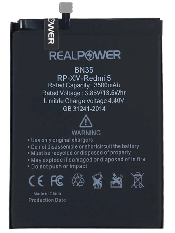 RealPower Xiaomi Uyumlu Redmi 5 Batarya 3500mah