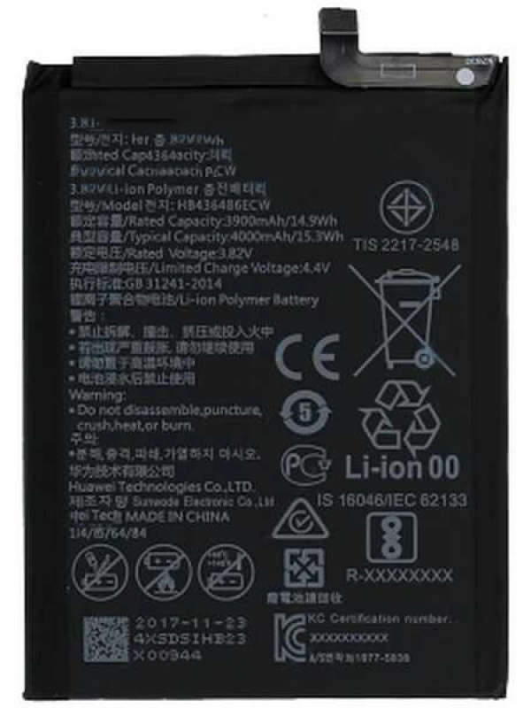 Huawei Uyumlu Mate 20 Batarya Hb436380ecw
