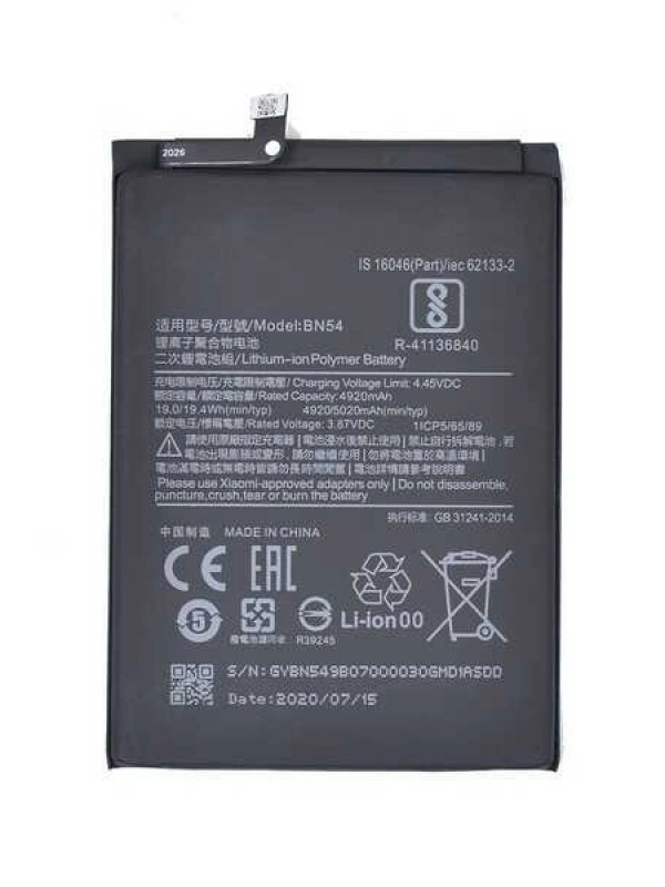Xiaomi Uyumlu Redmi 9 Pro Bn54 Batarya Pil