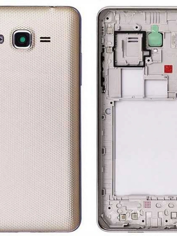 Samsung Uyumlu Galaxy Grand Prime Plus G532 Kasa Kapak Gold Çıtasız