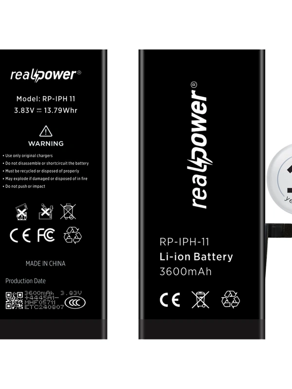 RealPower Apple Uyumlu iPhone 11 Yüksek Kapasiteli Batarya 3600mah