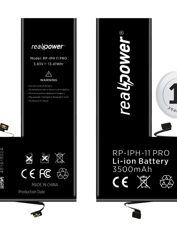 RealPower Apple Uyumlu iPhone 11 Pro Yüksek Kapasiteli Batarya 3500mah