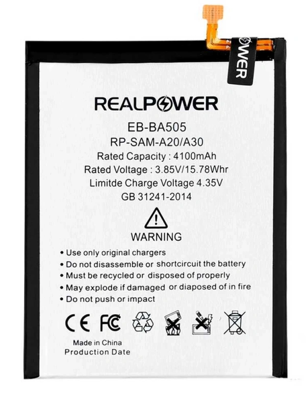 RealPower Samsung Uyumlu Galaxy A20 A205 Batarya 4100mah