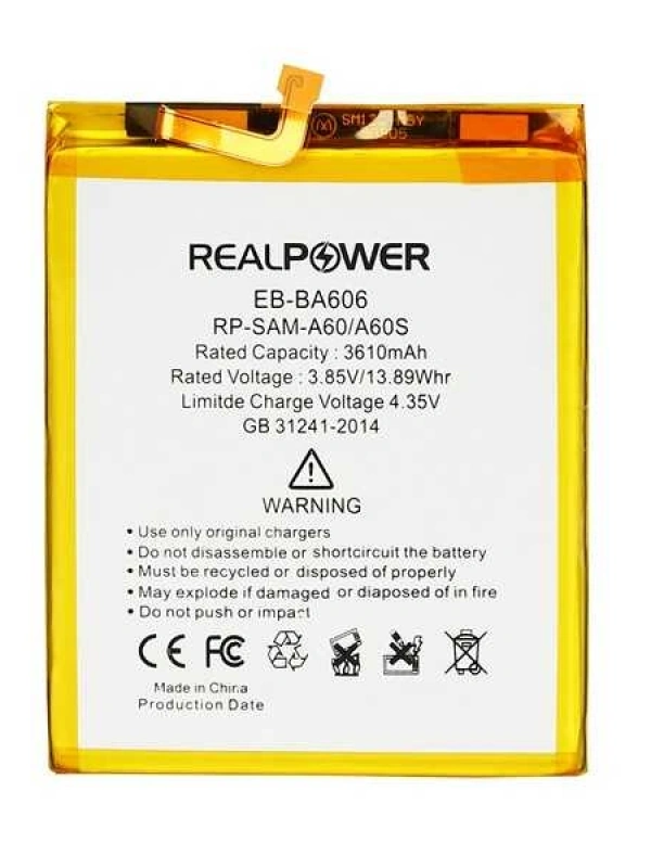RealPower Samsung Uyumlu Galaxy A60 A6060 Batarya 3500mah