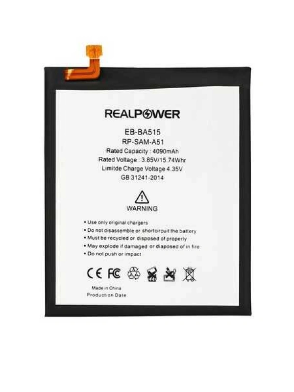 RealPower Samsung Uyumlu Galaxy A51 A515 Batarya 4050mah