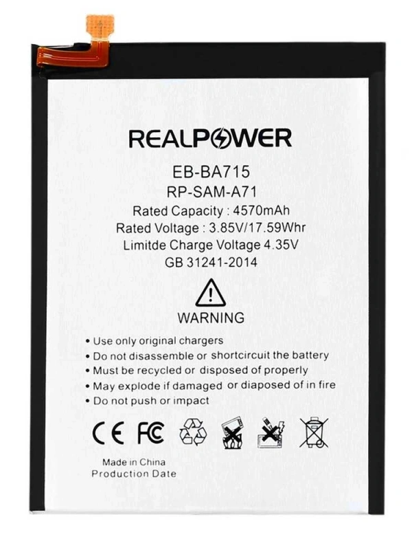 RealPower Samsung Uyumlu Galaxy A71 A715 Batarya 4570mah