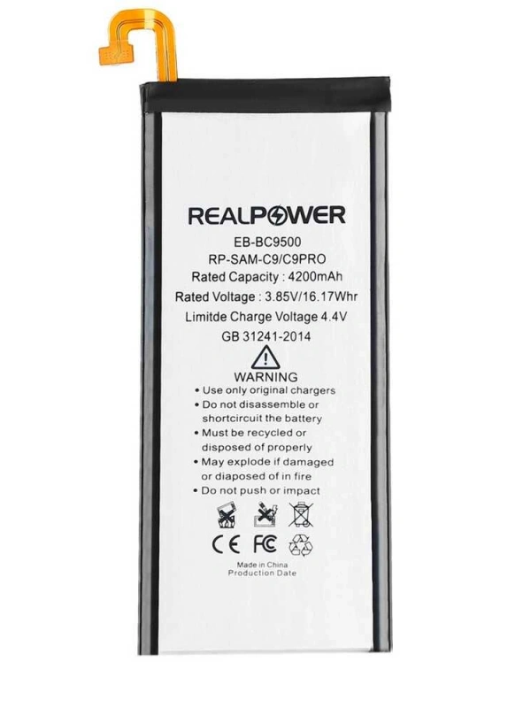 RealPower Samsung Uyumlu Galaxy C9 Pro Batarya 4200mah