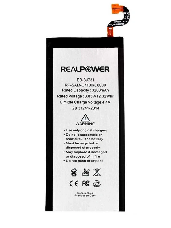 RealPower Samsung Uyumlu Galaxy C8 C7100 Batarya 3200mah