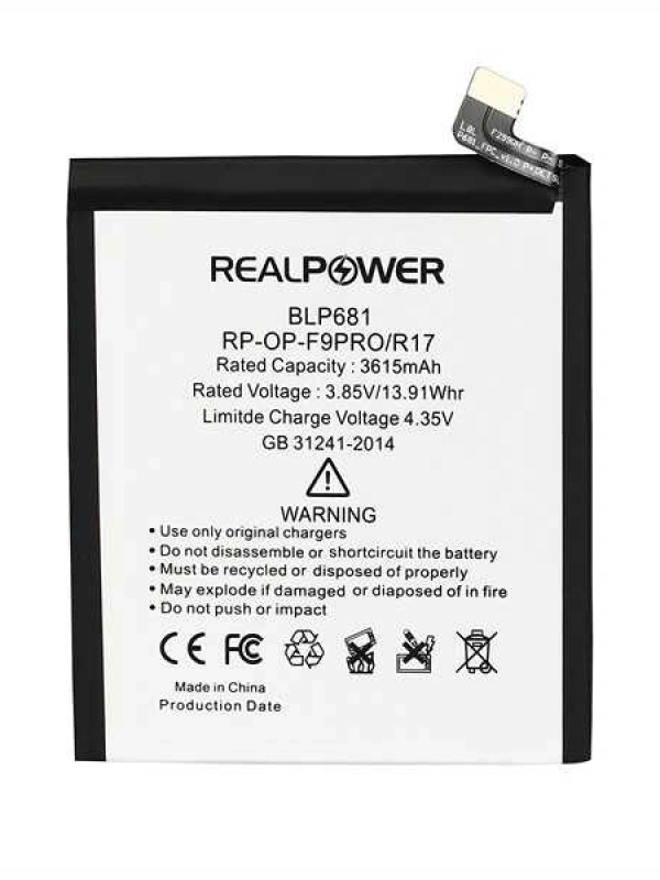 RealPower Oppo Uyumlu R17 Batarya 3615mah
