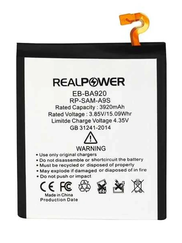 RealPower Samsung Uyumlu Galaxy A9 2018 A920 Batarya 3920mah