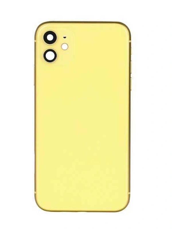 Apple Uyumlu iPhone 11 Kasa Kapak Sarı Dolu