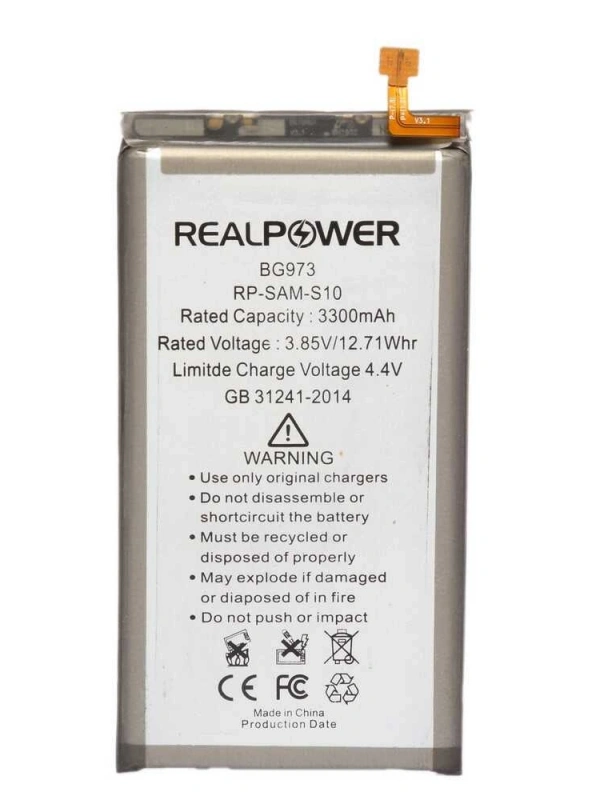 RealPower Samsung Uyumlu Galaxy S10 G973 Batarya 3300mah