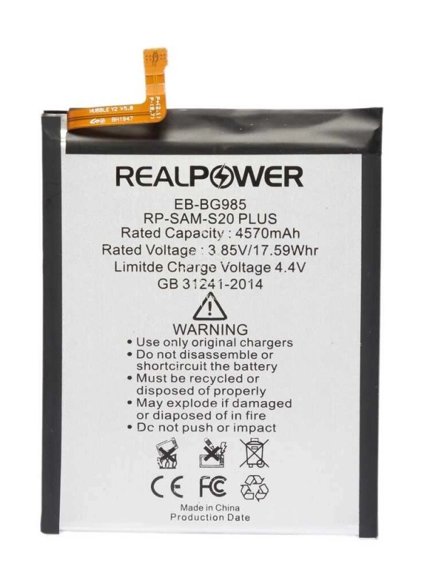 RealPower Samsung Uyumlu Galaxy S20 Plus G985 Batarya 4570mah
