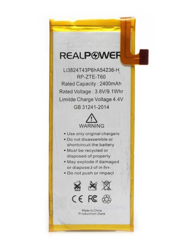 RealPower Turkcell Uyumlu T60 Batarya 2400mah