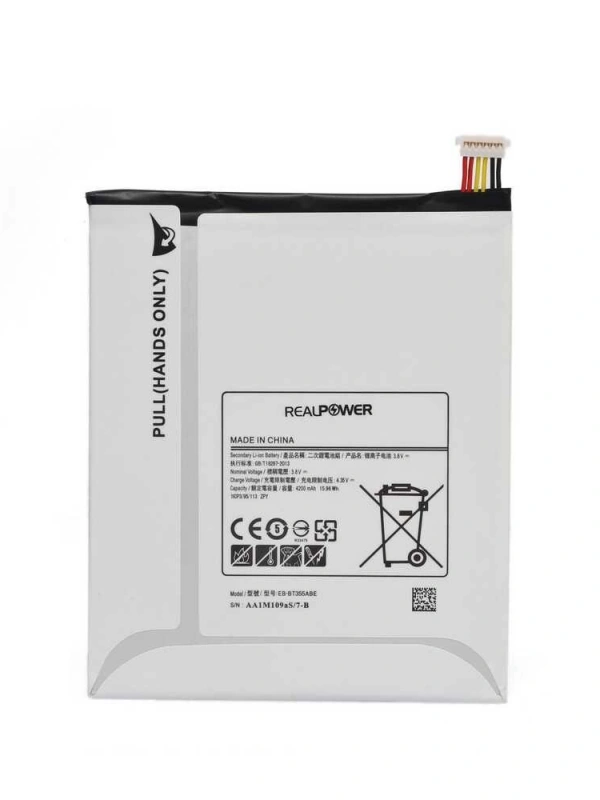 RealPower Samsung Uyumlu Galaxy Tab A 8.0 T350 Batarya 4200mah