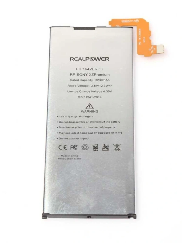 RealPower Sony Uyumlu Xperia Xz Premium Batarya 3230mah