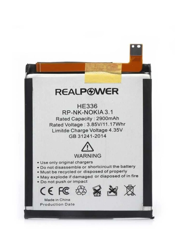 RealPower Nokia Uyumlu 3.1 Batarya 3000mah