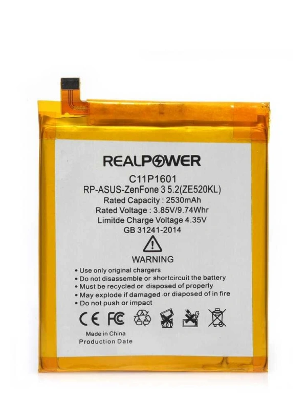 RealPower Asus Uyumlu Zenfone 3 Batarya