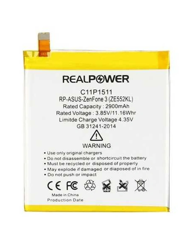 RealPower Asus Uyumlu Zenfone 2 Selfie Batarya