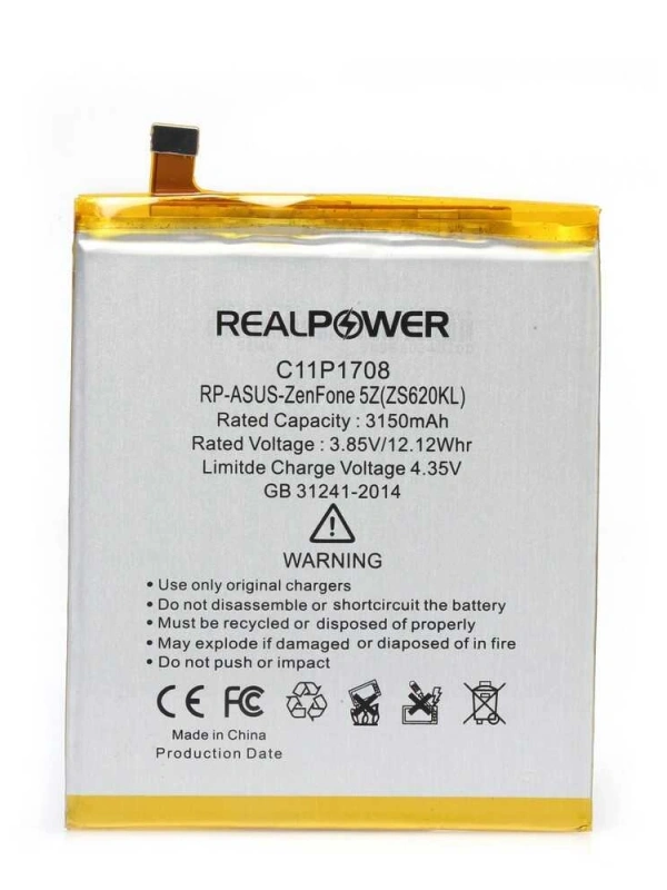 RealPower Asus Uyumlu Zenfone 5z Batarya