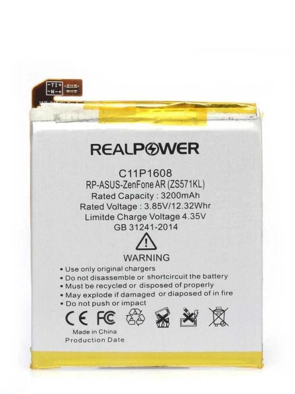 RealPower Asus Uyumlu Zenfone Ar  Batarya