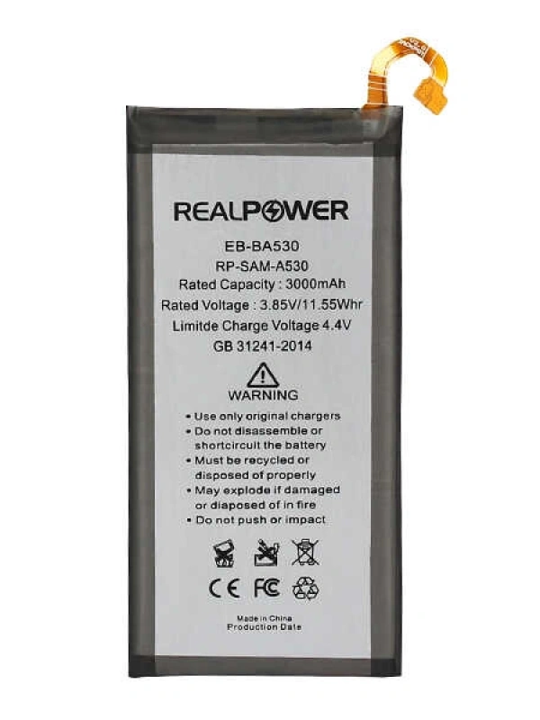 RealPower Samsung Uyumlu Galaxy A8 2018 A530 Batarya