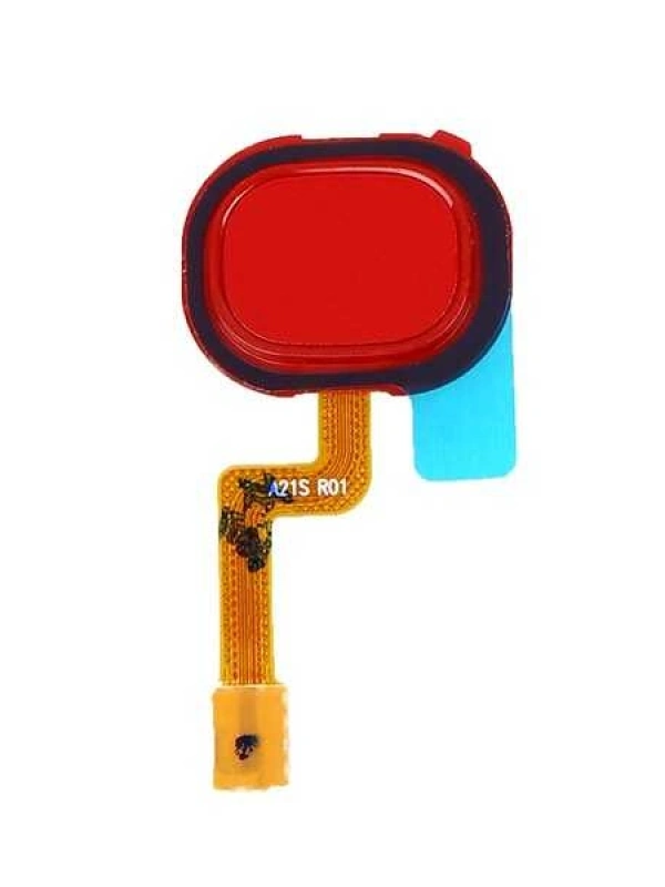 Samsung Uyumlu Galaxy A21s A217 Home Parmak Okuyucu Film Flex Kırmızı