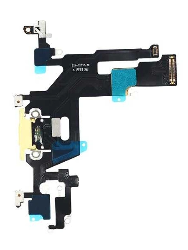 Apple Uyumlu iPhone 11 Şarj Soketli Mikrofon Filmi Flex Sarı