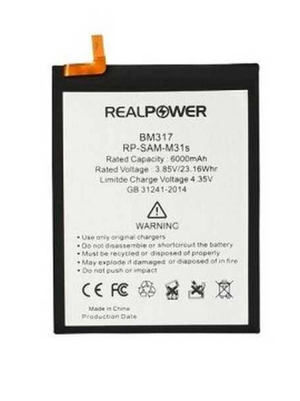 RealPower Samsung Uyumlu Galaxy M21s M217 Batarya 6000mah