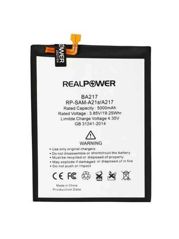 RealPower Samsung Uyumlu Galaxy A21s A217 Batarya 5000mah