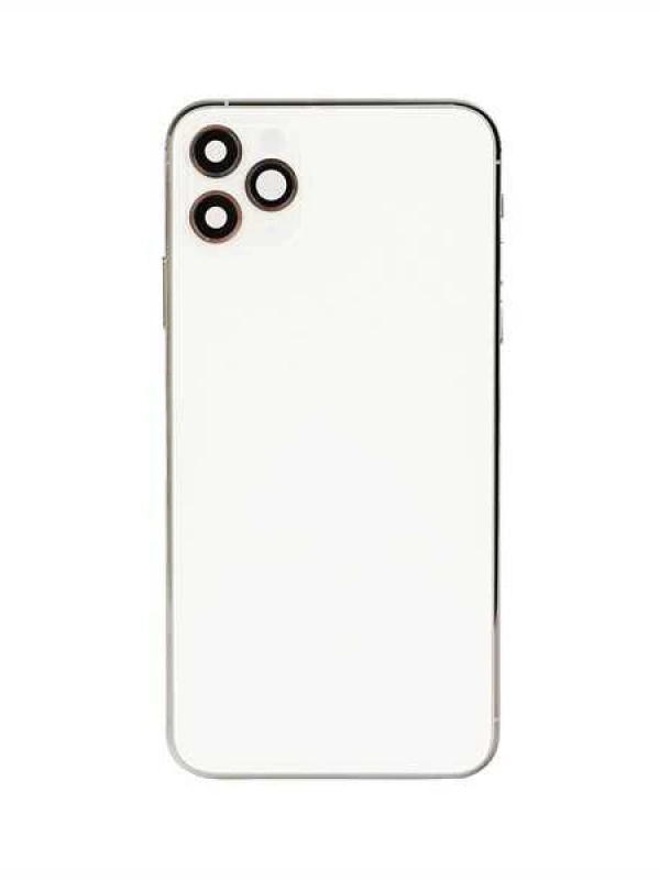 Apple Uyumlu iPhone 11 Pro Max Kasa Kapak Beyaz Dolu