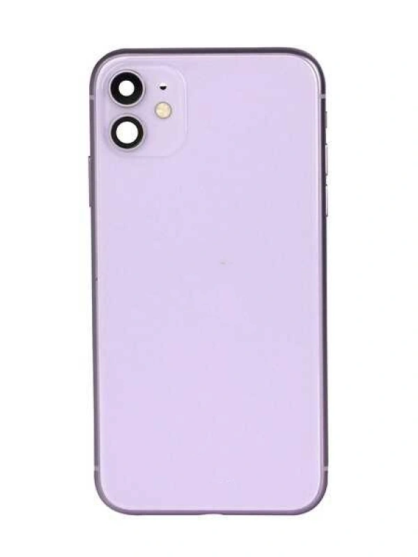 Apple Uyumlu iPhone 11 Kasa Kapak Mor Dolu