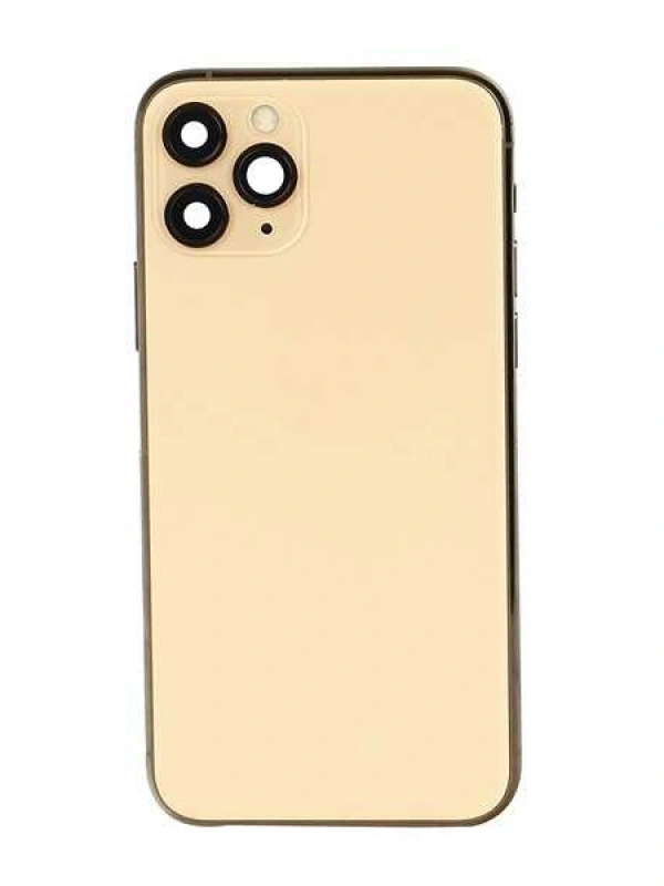 Apple Uyumlu iPhone 11 Pro Kasa Kapak Gold Dolu