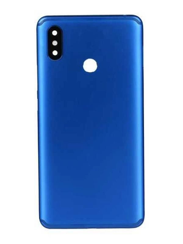 Xiaomi Uyumlu Mi Max 3 Kasa Kapak Mavi Çıtalı